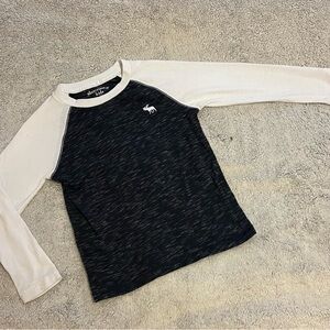 Kids Black and White Long Sleeve Shirt